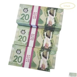 Jeux de nouveauté Prop Cad Game Money 5/10/20/50/100 Copie Dollar canadien Canada Billets de banque Faux billets Accessoires de film Livraison directe Jouets Cadeau Dhir81J6M