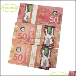 Jeux de nouveauté Prop Canada Jeu Argent 100S Dollar canadien CAD Billets de banque Papier Play Movie Props Drop Livraison 2022 Jouets Cadeaux Nouveauté Dh7A4SMAH