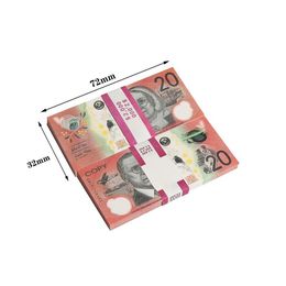 Jeux de nouveauté jeu de propage australien Dollar 5 10 20 50 100 100 Banknotes Paper Copy fl imprime Banknote Money Fake Movie PropS301n Drop de Dhihh