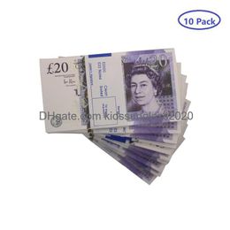 Jeux de nouveauté Prop Jeu Argent Copie Livres britanniques Gbp 100 50 Notes Extra Bank Strap Films Jouer Faux Casino Po Booth Pour TV Musique Vidéo25 DhsvgPZ3U