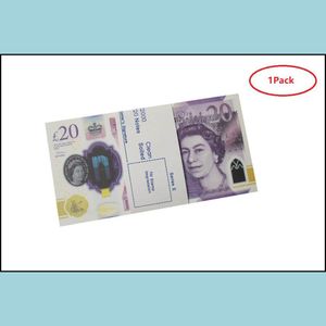 Jeux de nouveauté Prop Jeu Argent Copie Livres britanniques Gbp 100 50 Notes Extra Bank Strap Films Jouer Faux Casino Po Booth Pour TV Musique Vidéos DhmxlZKG5