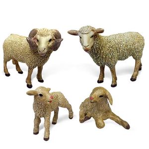 Jeux de nouveauté Animaux simulés Figurines Sheep Action Figure Poultry Farm Pastture Modèles Figures Toys Cadeaux pour enfants Collection pour enfants Toys Y240521