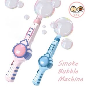 Nieuwheid Games Summer Smoke Magic Bubble Machine Wedding Supplies Electric Automatic Blower Maker Gun Kids Outdoor Toy Birthday Cadeau 230329