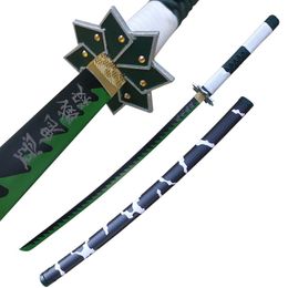 Nieuwtje Home Decortive Demon Slayer Swords Shinazugawa Sanemi Blade Anime 1 1 imitatie Cosplay Prop-Kerstcadeau 41Inch L230V