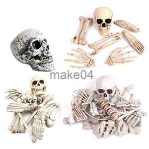 Artículos novedosos 1228pcs Halloween Skeleton Bones Halloween Party Skull Decorations adornados de la sala de hormigueo de la sala del modelo del modelo realista J230815