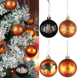 Nieuwigheid Items 12 stks Gift Party Decoratie Mini 6cm Ballen Ornamenten Glittery Halloween Boom Baubles