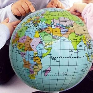 Articles de nouveauté 16 pouces Globes gonflables Géographie Apprentissage Décoration éducative Fournitures d'aide à la plage Accueil Enfants Ball Educatio E8H1
