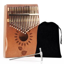 Nieuwigheden 17 Sleutel Piano Mahonie Kalimba Muziekinstrument Beginner Duim Piano Vinger Piano Geschenken voor Kinderen en Volwassenen Beginners 230727