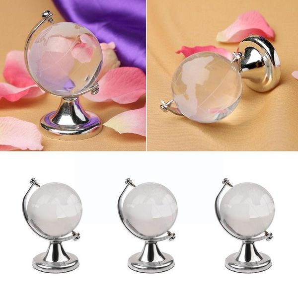 Artículos novedosos 1 PPCS 40 mm de lente transparente de vidrio Globe Crystal Ball Ball para la esfera Pogra Balls Desk Home Desk de C0Y9