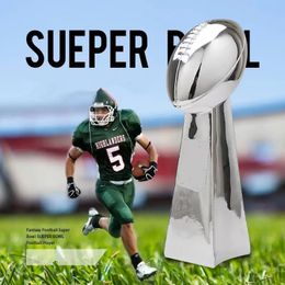 Nieuwe items 23 cm/34 cm/56 cm Super Bowl Football Lettering Trophy American Football Trofeo Champion Team Awards Home Office Decoratie