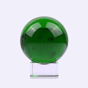 Nieuwigheid Items 3cm-10cm Groen K9 Crystal Ball Feng Shui Decoratieve Healing Stone Pozy Props Glass Global Sphere Home Decor