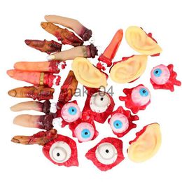 Nieuwe items 5 stcs Halloween Decor Horror Props Bloody Broken Finger Eyeball Ear lastige speelgoed Fake Body Organs voor spookachtige huisfeestje J230815