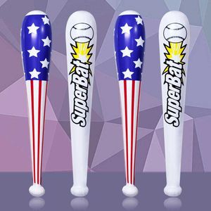 Nieuwe items 8085cm Amerikaanse vlag opblaasbare ballonstick PVC opblaasbare honkbalknuppel kinderen verjaardagscadeaus speelgoed onafhankelijkheidsdag decoratie z0411