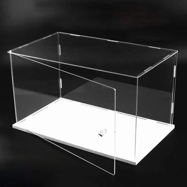 Articles de fantaisie Vitrine en acrylique avec porte pour objets de collection Assembler une boîte en acrylique pour exposer des figurines d'action Jouets Stockage Organiser Blindbox 230818