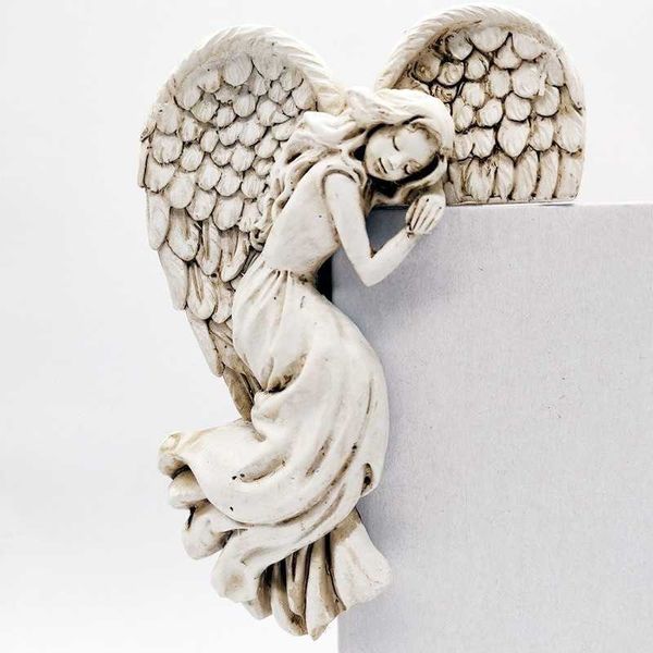 Articles de nouveauté Angel Wings Accueil Cadeau Résine Artisanat Cadre De Porte Ornement Intérieur Et Extérieur Jardin Porte Ornement G230520