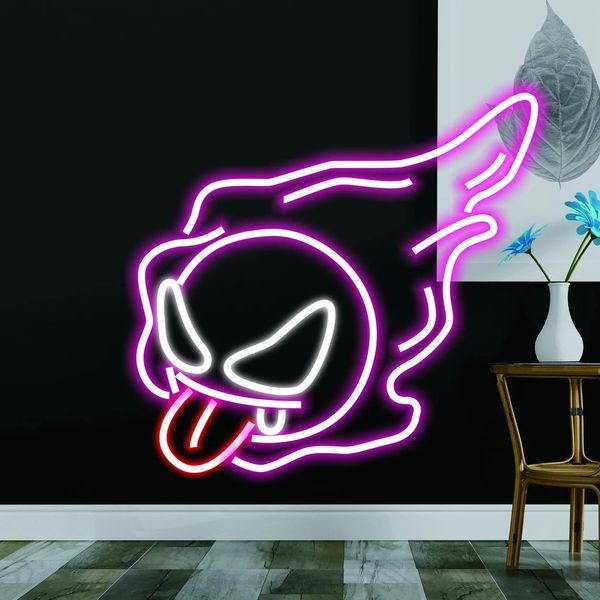 Articles de nouveauté Anime Neon Sign Gast Neon Light Art Decor Sign Halloween Collection Mode Cadeau Décor Game Room Home Bedroom Bar Shop Neon 230625