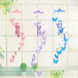 Articles de nouveauté Papillon Windbell Ornements Creative Craft Wind Chime Cadeaux Cloches éoliennes pour la décoration de la maison 6 5Cx E1 Drop Delivery G Dhnsp