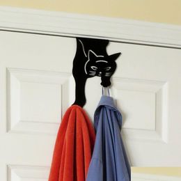 Items de nouveauté chat sur les crochets de porte pour suspendre la livraison de gouttes à la maison décor dh40l