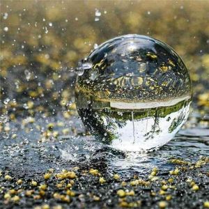 Boule de verre en cristal, Globe à lentille transparente, support pour sphère décorative, boules de photographie X7I0, articles de nouveauté