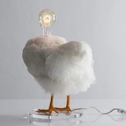 Noviteiten Creatieve Taxidermie Kiplamp Nachtlampje Decoratie Gesimuleerde Dieren Kippeneieren Lamp Thuis Feestverlichting Ambachten Ornamenten 231208