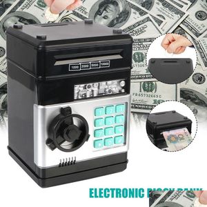 Artículos de novedad Contraseña electrónica Caja de dinero Monedas Contador de ahorro de efectivo Mini Caja fuerte Código de regalo para niños Cerradura de llave Hucha Matic Drop Deliv DH9KF