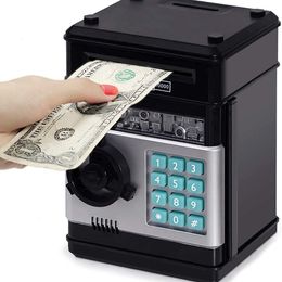 Nieuwe items Elektronische Piggy Bank Safe Box Money Boxes For Children Digital Coins Cash Saving Safe Deposit ATM Machine Kid Surprise Gifts 230420
