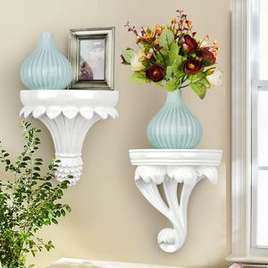 Articles de nouveauté Style européen Decore Étagère suspendue Décoration murale Support de rangement Figurines de fleurs Présentoir Artisanat Étagères décoratives 230710