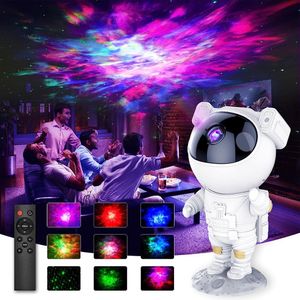 Novelty Items Galaxy Space Star Projector Starry Sky Night Light Astronaut Lamp Home Room Decor Decoration Bedroom Decorative Luminaires Gift 230919