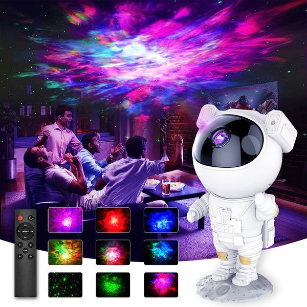 Articles de nouveauté Galaxy Space Star Projecteur Ciel Étoilé Veilleuse Astronaute Lampe Maison Décoration Décoration Chambre Luminaires Décoratifs Cadeau 230919