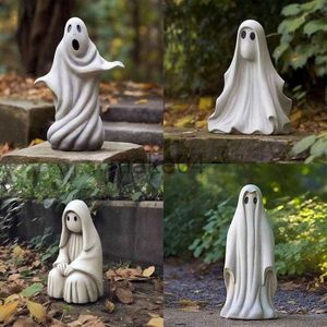 Nieuwe items Halloween Ghost Festival Skeleton Figuur Decoratie Ornamenten Horror Witch Resin Craft Modern Vintage Human Office Home Decor J230815