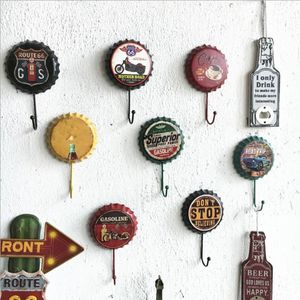 Nouveauté Articles Hook Hook Retro Metal Beer Bottle Capigon Signe Mur Wall Bar Pub Pub Clue Decoration décor 221128
