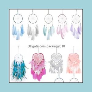 Nieuwheid items Home Decor Garden Colorf Feather Dream Catcher Creative Dreamcatcher Girls Practical Special Birthday Gifts Hanging Wind Dro