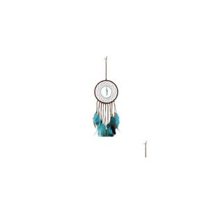 Articles de nouveauté Inde Rétro Colorf Plume Dream Catcher Carillons éoliens Suspendus Dreamcatcher Fête De Noël Décoration De La Maison 5 Dh9Mv