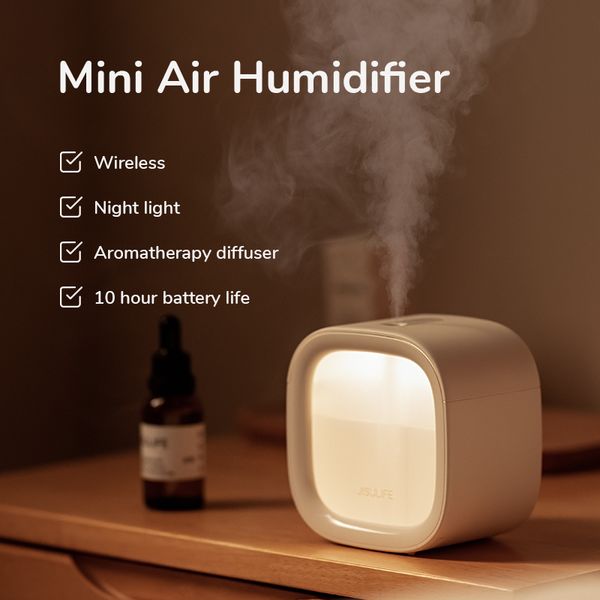 Articles de nouveauté JISULIFE Petit humidificateur Portable Mini diffuseur d'aromathérapie Cool Mist Quiet Auto Shut Off Desk 230725