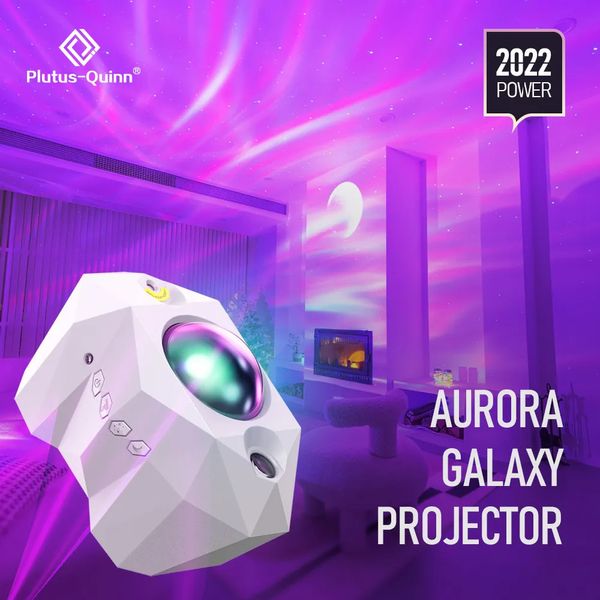 Articles de nouveauté Led Aurora Borealis Lune Galaxie Veilleuses Bluetooth Musique Laser Étoile Nébuleuse Projection Chambre Décoration Atmosphère Projecteur 231017