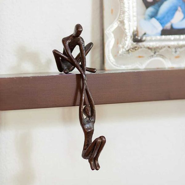 Articles de nouveauté Homme Levant Femme Figurine Art Statue Amant Sculpture Ornement Maison Bureau Décor Danse Couple Sculpture Art Création Créative G230520