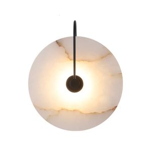 Noviteiten Moderne marmeren led-wandslaapkamerlamp woondecoratie Wanddecoratie lampenkap LED-verlichtingsarmatuur voor woondecoratie Slaapkamer Gouden lampen 231208