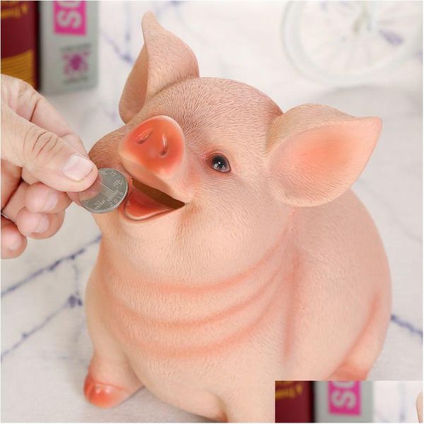 Nouveauté Articles Cochon Tirelire Enfant Ménage Enfants Jouets Tirelires Dessin Animé En Forme De Cadeau D'anniversaire Pièces Boîte De Rangement Drop Delivery Ho Dhy4N