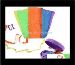 Nouveauté Articles portables Pocket Pocket Flying Kite Kid Toy Rangement de rangement extérieur Sport Enfants Cadeau multicolore Small Small Kites T6088570