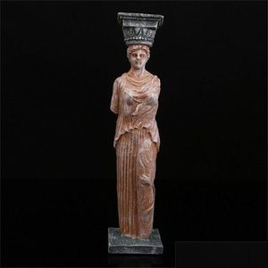 Artículos de la novedad Resina Estatua de la diosa griega Estatuas artesanales para la decoración Arte tallado Decoración para el hogar Figuras de acuario Scpture Regalo T200619 Dhkba