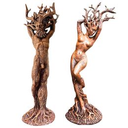 Nieuwheid items standbeeld van bosgodin hars handwerk ornament huis meubels ambachtelijk cadeau voor buitentuin indoor tafel decor