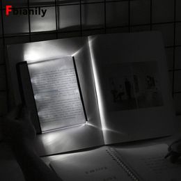 Nouveauté LED livre lumière lecture plaque plate veilleuse Portable voyage dortoir lampe de bureau protection des yeux