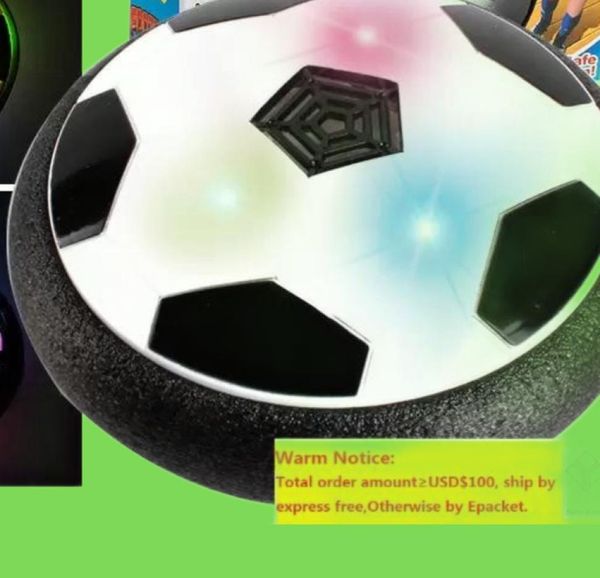 Novedad Iluminación Increíbles juguetes para niños Balón de fútbol flotante con luz LED colorida Niños Niñas Niños Entrenamiento de fútbol para interior Outdo1878122