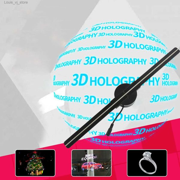 Pantalla LED LED de iluminación novedosa Proyector de holograma 3D Hologram 42cm Medido o 8.8 cm Tipo de escritorio WiFi RGB Signo Lámpara holográfica Publicidad YQ240403