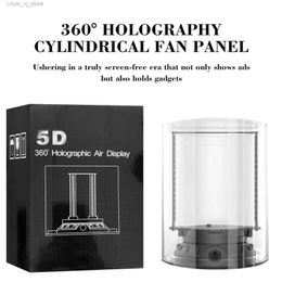 Éclairage de nouveauté Affichage LED 3D Hologram Projecteur ventilateur à 360 degrés Angle de visualisation Cylindrica Machine publicitaire Perles d'éclairage Contrôle WiFi YQ240403