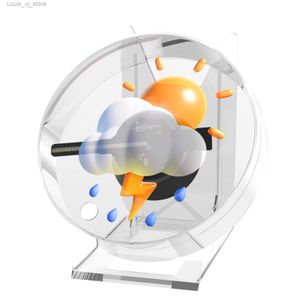 Nieuwheid verlichting LED Display Mini 3D holografische advertentielicht Licht Desktop Projector Fan Scherm Hologram Picture Video Remote YQ240403