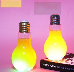 Nouveauté éclairage LED ampoule lumineuse bouteille d'eau bref mignon jus de lait ampoules étanche or plastique lumières cadeau de fête