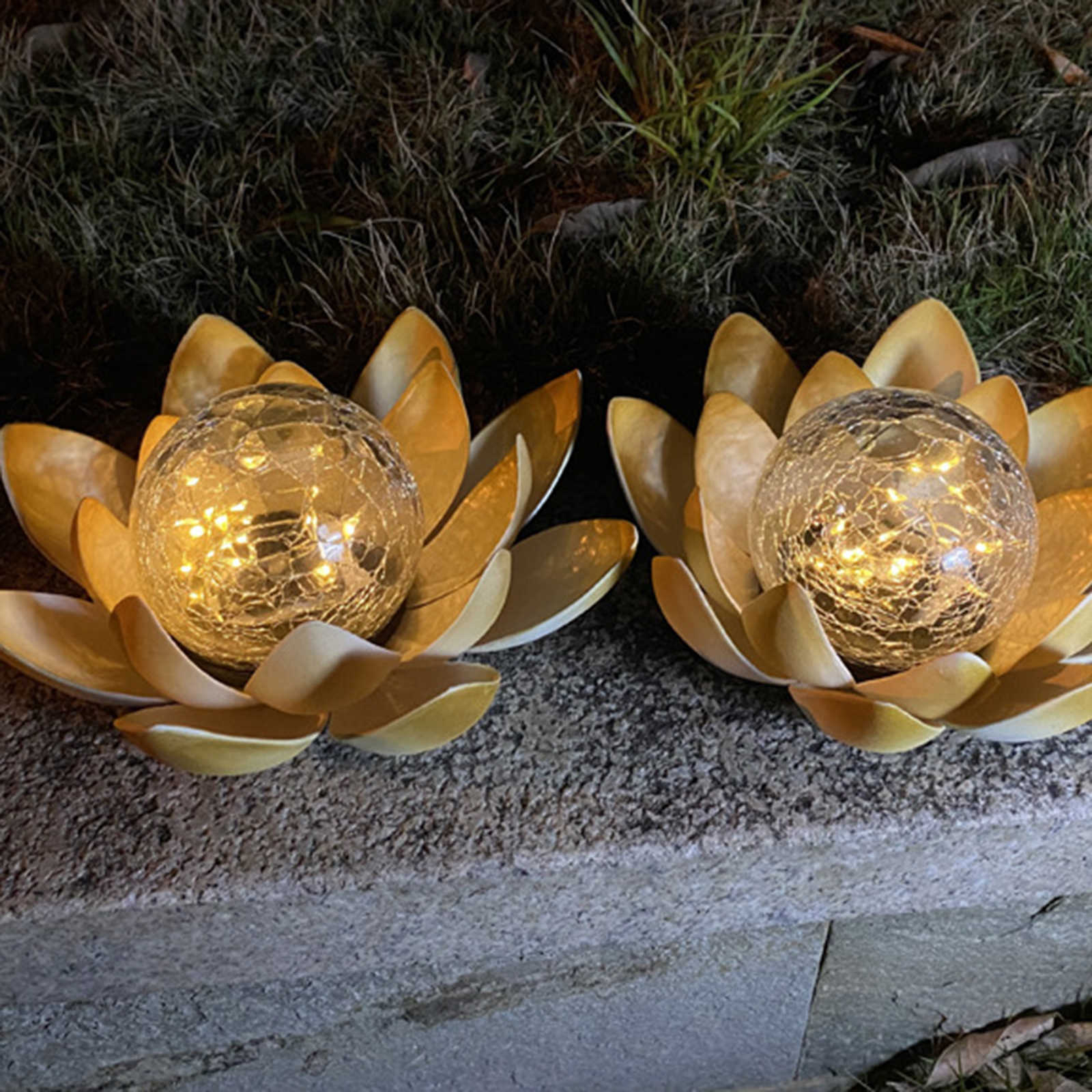 Nouveauté éclairage extérieur Lotus lumière solaire flottant fleur étang décoration piscine jardin mariage paysage chemin lumière P230403
