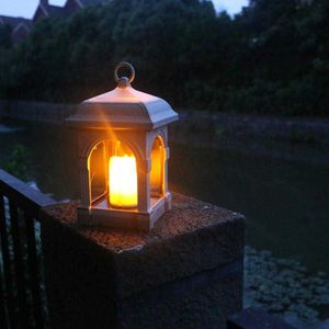 Nieuwheid verlichting Zonnetuin Led LED ZONNELIJKE KAARTERN LANTERN COUNTYARD LICHT LICHT BUIDEN TUIN SOLAR LICHT Hangende zonnelamp Decoratieve lichten 1 stks P230403