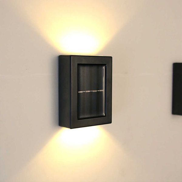 Novedad Iluminación Luz de energía solar LED Sensor solar Lámpara montada en la pared Impermeable Hogar Jardín Patio Parque Alumbrado público Accesorios P230403